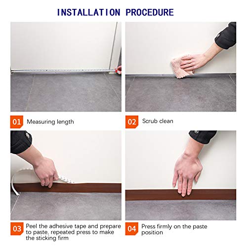 TAROSE Weather Stripping Door Seal, 49 Feet Long Transparent (Width 25mm) - color: Lucent, size: 25 mm, 49ft