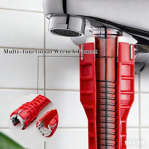 14in1 Faucet and Sink Wrench Basin Wrench Sink Faucet Wrench Tight Spaces