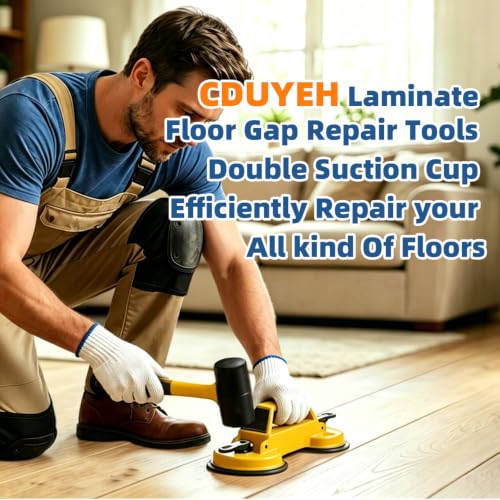 Floor Gap Vinyl Fixer Tool Repair Tool Enhanced Suction Cup 45°Striking - color: Yellow