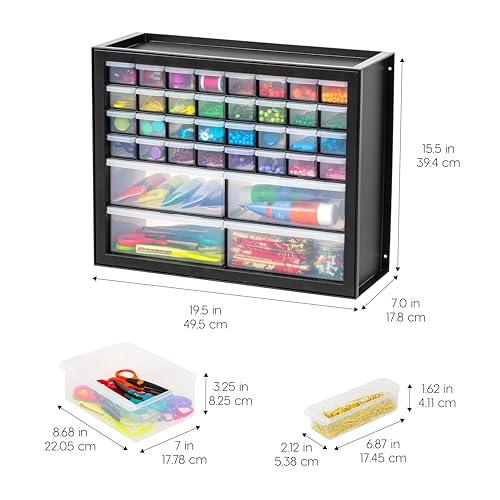 IRIS USA 36-Drawer Storage Cabinet, Garage Tool Screws, Made in USA, Black - color: Black, size: 36 Drawer