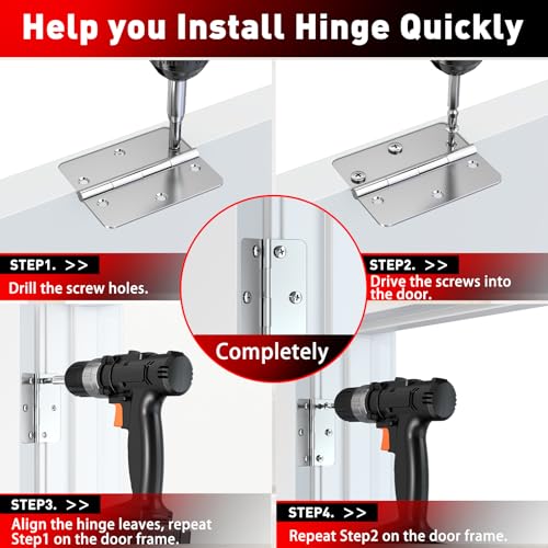 3" Fixed Size Door Hinge Jig for Door and Jamb, Aluminum Alloy - size: 3 in