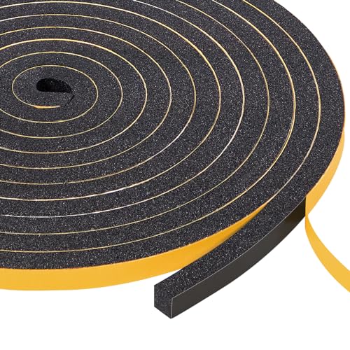 Yotache Foam Weather Stripping 1/4" W X 1/4" T, Total 30 Ft - size: 1/4"x1/4"x30 FT