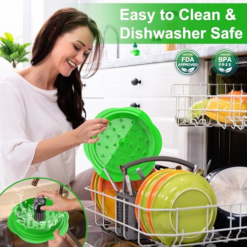 Chicken Shredder Tool Twist Large Meat Shredder with Brush&Fork, Green - color: Green