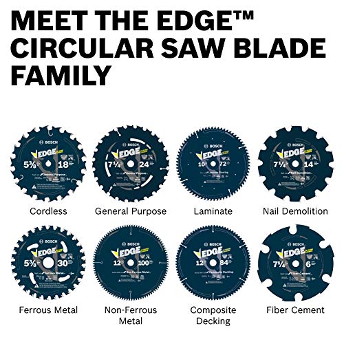 BOSCH DCB1244 12 In. 44 Tooth Daredevil Table and Miter Saw Blade General Purpose - size: 12" Diameter, style: 44 Teeth