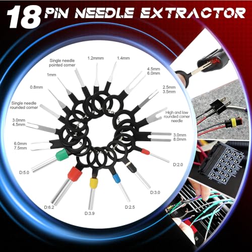 969Pcs Pins Connector Kit & 28 Types Electrical Terminal Pins Crimp Tool