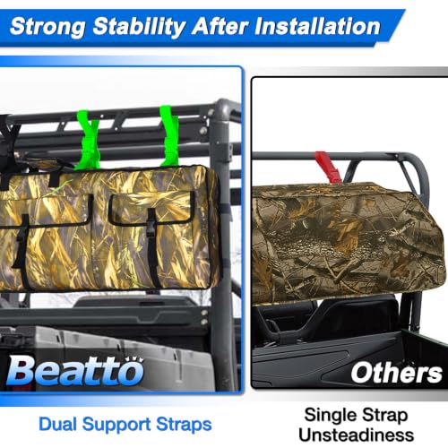 UTV Double Gun Tool Bag,Heavy Duty Tool Holder Rack for Hunting Gear