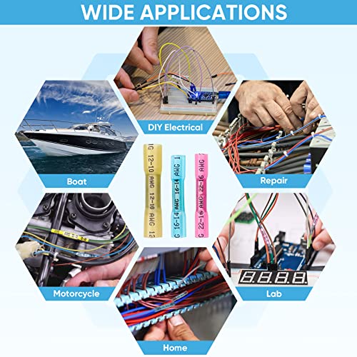 TICONN 600PCS Heat Shrink Butt Connectors, Crimp Wire Connectors Kit - size: Mix 600 PCS