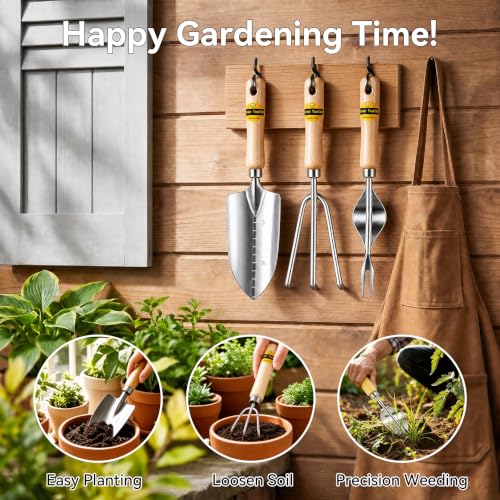 Gardening Tool Kit,Made of Stainless Steel Material,Among Which the Garden Spade Hand Shovel is Very Suitable for Digging Loosening Soil Weeding and Planting