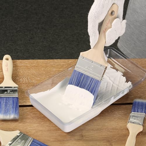 Bates- Paint Tray Liner, 4 Inch, 12 Pack, Clear, Plastic Disposable Paint Tray for Painting Walls - color: Clear, size: 12 Pack 4 Inch