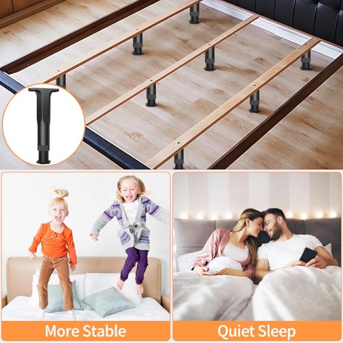 Jonkehai 8PCS Adjustable Bed Support Legs Bed Frame Support Legs Adjustable Bed Legs for King Queen Bed Slats, Heavy Duty Frame, Sofa, Dresser, Chair, Table, Cabinet and Wooden Furniture 5.1"-8.3" - size: 8pcs (5.1"-8.3")
