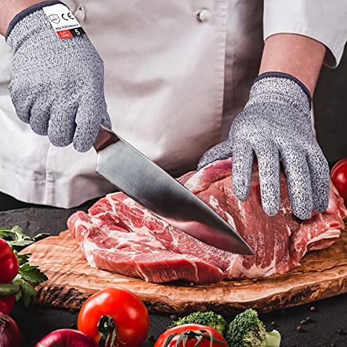 Cutting Gloves, 2 Pairs Cut Resistant Gloves, Cut Proof Gloves Kitchen - size: Small, style: Original