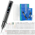 Cordless Engraving Pen Kit Upgraded 21000RPM Electric Engraver Tool Aluminum Alloy Rechargeable Electric Etching Machines Rotary Tool for Carving Jewelry Stone Wood Glass Metal Plastic - size: 57pc
