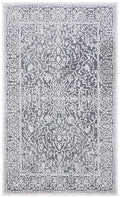 SAFAVIEH Reflection Accent Rug 2'3"x3', Dark Grey & Cream RFT670B - color: Dark Grey/Cream, size: 2'3" x 3' (Rectangular)