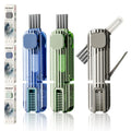 3Pcs 4 in 1 Cup Lid Gap Cleaning Brush Set,Multifunctional Crevice Cleaning Brush for Bottle,Multipurpose Bottle Cleaner with Compact Design Tiny Silicone Cup Holder Cleaner Tool,Kitchen Gadgets - color: Blue+green+grey