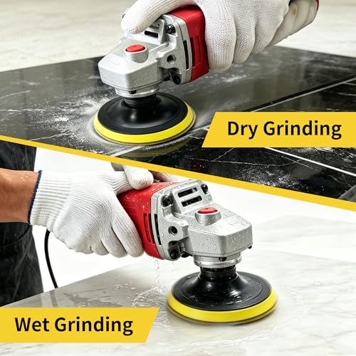 5 Inch Diamond Polishing Pads Tile Stone Diamond Sanding Pads Kit - size: 5-INCH