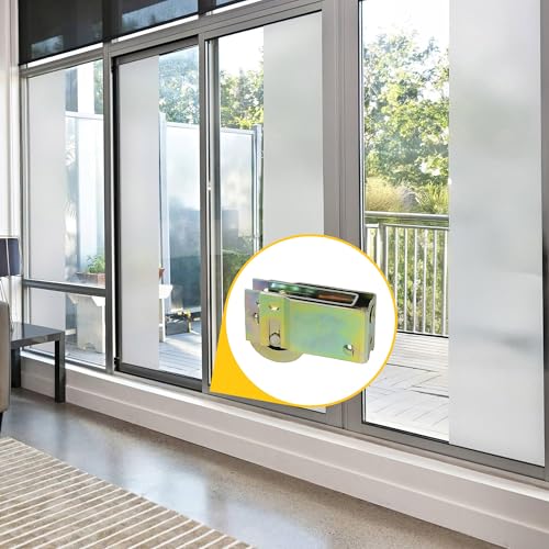 Brixwell Patio Door Roller Assembly, Stamped Steel Housing with Dichromate Finish, 1-1/4" Steel Wheel, 3/4" Width, 1-3/16" Height, Sliding Door Roller for Patio Track