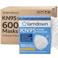(600-Pack) KN95 Face Masks, Individually Wrapped, Premium Disposable Dust Mask, White - color: 600 Masks (White)