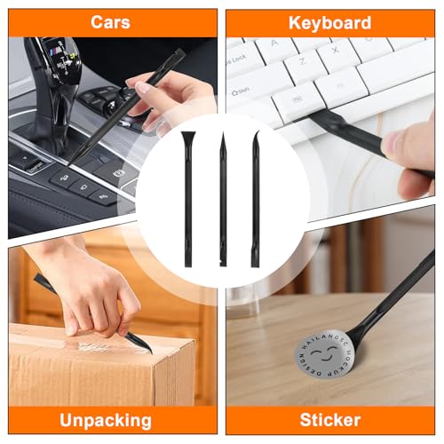 15 Pack Plastic Putty Knife, Putty Knife Scraper for Spackling, Scraper Tool Set in 6 Sizes, Flexible Knives for Taping Drywall Wall Painting