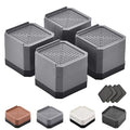 EclatBain Adjustable Bed Risers 3&4.3 Inch, 4000 lbs, 4 Pack Gray - color: Square-4 Pack-grey, size: 2 Layer(3inch)