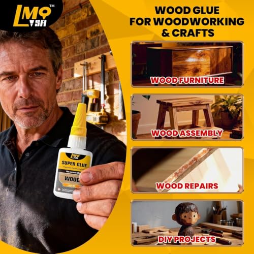 Wood Super Glue Liquid, Clear Instant Cyanoacrylate Adhesive for Wood Crafts Repair Woodworking, All Purpose CA Glue for Shoe Ceramic Plastic Leather Glass Model Metal Pottery Aquarium Porcelain Stone - size: 1oz-thin