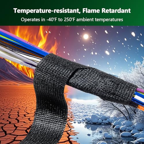5 Rolls High Temp Wire Harness Tape (250FT Total) – OEM-Grade Automotive Cloth Fabric Tape for Engine Wiring Loom, Electrical Cable Protection & Noise Damping - 3/4 in x 50 ft - style: 5-pack