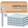 Tandefio 100 Pack 1/2 x 4 Concrete Anchors and Screw Kits Galvanized - size: 1/2" X 4"