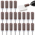 20Pcs Sanding Drums for Dremel Rotary Tool with 1/8" Shank, Sanding Sticks for Plastic Wood Metal Grinding Polishing, 240 Grits - color: 20Pcs-240 Grits
