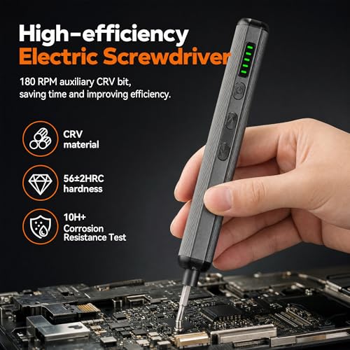 Precision Electric Screwdriver Set, 138-in-1 Mini Cordless Repair Kit