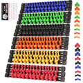 SWANLAKE Socket Organizer Set 18-Piece, 1/4-Inch x 96 Clips, 3/8-Inch x 90 Clips, 1/2-Inch x 72 Clips, Socket Organizer for Tool Box Drawer, Drive Socket Trays, Socket Holder Clip Rail - style: 18 PCS