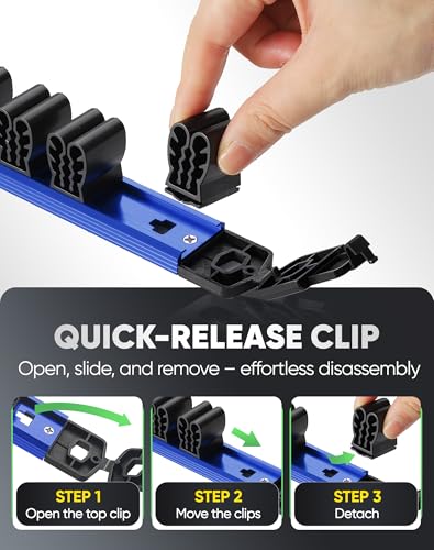 ALOANES Magnetic Screwdriver Organizer 36-Slot Blue 3PC for Toolbox - color: Blue