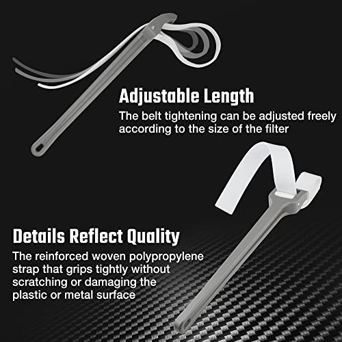 DURATECH Strap Wrench 18" Handle, Adjustable Nylon Strap Pipe Wrenches - color: Grey, size: 18 Inch