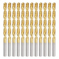uxcell 12pcs Titanium Twist Drill Bit 11/64" Drilling Dia High Speed Steel Drills for Hardened Metal, Stainless Steel, Cast Iron, Wood, Plastic - size: 11/64 inch