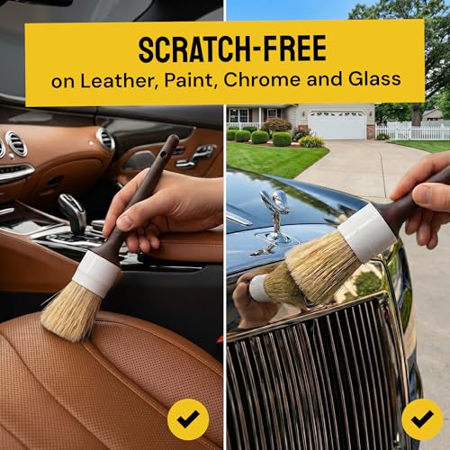 Car Detailing Brush Set 6-pc, Car Detailing Kit Interior by Detail Dudes - size: 6 Pack(Advanced)