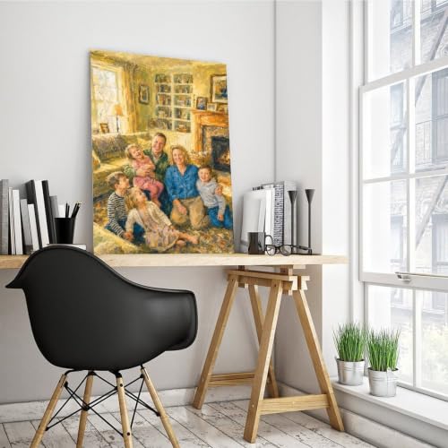 Thick Watercolor Style Portrait Canvas from Photo to Art - color: Thick Watercolor