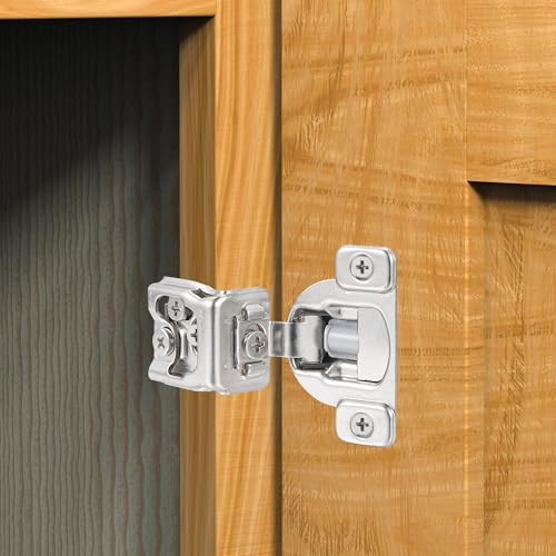Soft Close Cabinet Hinges for Kitchen, 1-1/4” Overlay, 4 Pack - size: 1-1/4 Inch Overlay