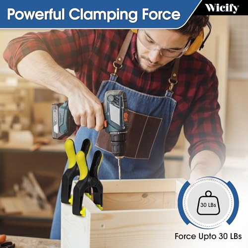 6 Inch Spring Clamps 4 Pack,large Heavy Duty Clamps for Woodworking