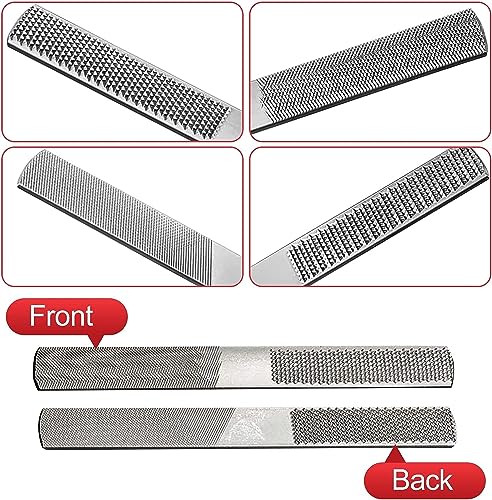 Spokeshave Set, 6pcs Metal Blades, Portable Plane & 4-Way Wood Rasp File