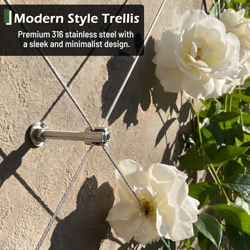 Wire Trellis Kit, 20-Set 5/64” Crosshead with Cutter & 98ft Cable - size: 20 Sets