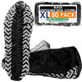 Innovative Haus Black Disposable Shoe Covers Non Slip Booties, XL, 50 Pack - style: 50 Pack