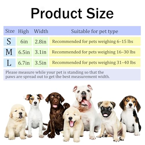 40 Pcs Disposable Dog Shoes Paw Protection Feet Covers Features Adjustable Hook and Loop Fasteners (S) - size: S