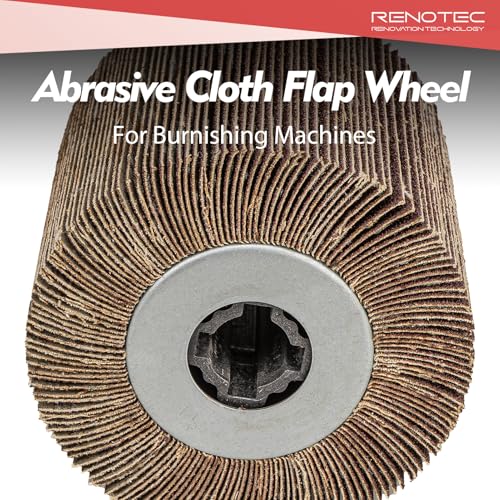 Abrasive Flap Sanding Drum, 4.33" x 4", 110x100mm, Aluminum Oxide, Rust & Paint Remove Metal Surface Conditioning, for Burnishing Polishing Machine - style: Abrasive Flap Sanding Drum #100