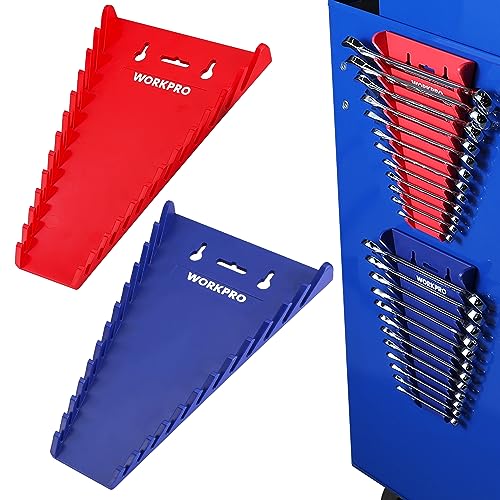 WORKPRO 2-Pack Magnetic Wrench Organizer, 12-Piece Wrench Holder Set - style: Magnetic Wrench Organizer(2PC)