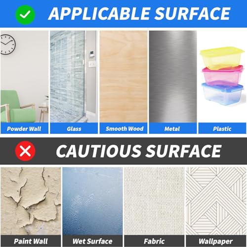 24 Pack Adhesive Wall Hooks, Wall Hangers Without Nails, No Damage Picture Hooks Waterproof and Rustproof to use Inside Kitchen, Bathroom, Home and Office（8mm） - size: 8mm