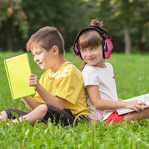 Konohan 3 Pack Noise Reduction Headphones for Kids Ear Protection Earmuffs Headphones for Autism Toddler Kids Ear Muffs 27db - color: Rose Red, Purple, Lake Blue