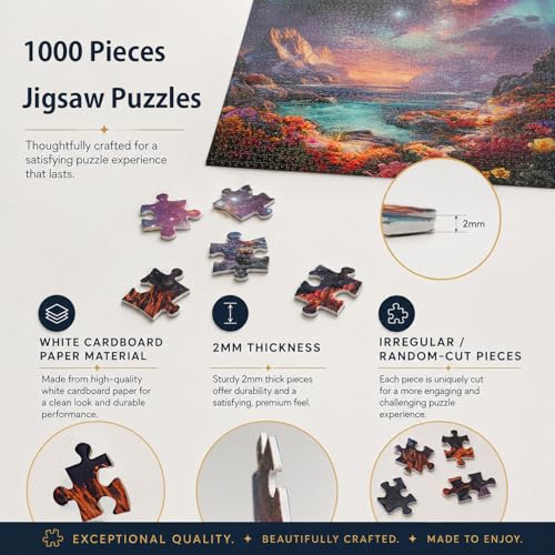 Jigsaw Puzzles for Adults 1000 Pieces Impossible Hard 28 x 20 inch