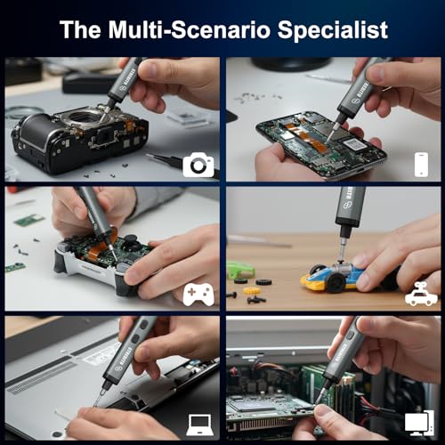 STREBITO 78 IN 1 Mini Electric Screwdriver Set, Cordless Screwdriver Kit
