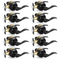 10 Pack Door Handles Interior Door Knobs, Door Locks for Bedrooms