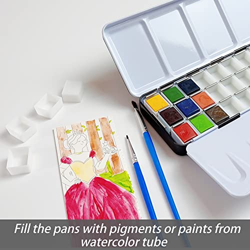 FCLUB Empty Watercolor Tin Palette for Holding 36 Half Pans or 21 Full Pans - style: Empty Tin Box (36)
