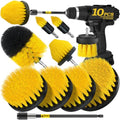 Holikme 10Pack Drill Brush Attachments Set，Power Scrubber Kit for Clean