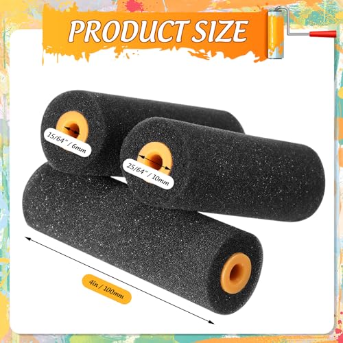 20 Pack 4 Inch Foam Paint Roller Covers High Density Foam Roller Paint Covers for Smooth Painting on Walls Trim Furniture Home DIY Projects